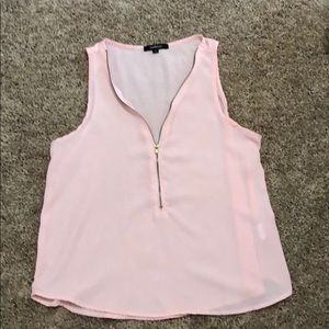 Half- Zip Tank Top
